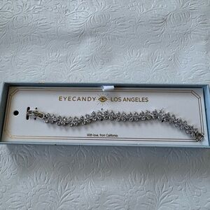 Eye Candy Crystal Flower Bracelet